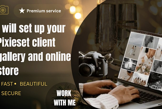 setup your pixieset client gallery and online store